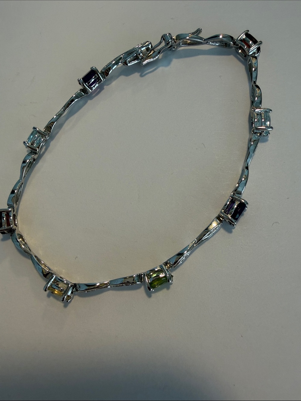 Multistone Sterling Silver with Colorful Gems